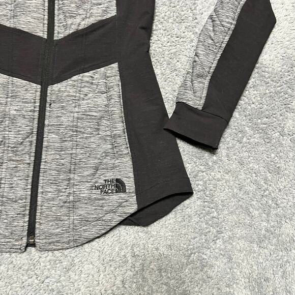 The North Face Jacket Womens XS Pseudio Grey Black Hooded Coat - Picture 2 of 9